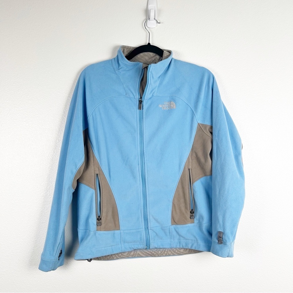The North Face Fleece Full Zip Blue Sz M